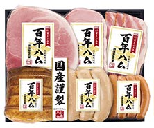 【お中元】国産豚肉使用「百年ハム」ハム詰合せ *